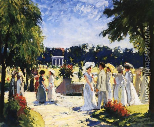 The Lawn Party - August Frederick  Lundberg