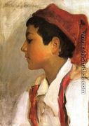 Head of a Neapolitan Boy in Profile - John Singer Sargent