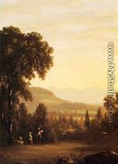 Landscape with Village in the Distance - Sanford Robinson Gifford