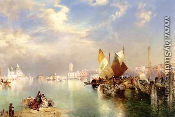Venice, The Little Bridge - Thomas Moran