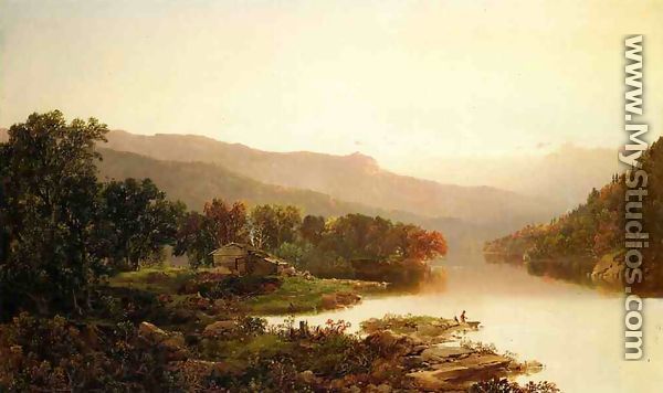 Fishing in the Cove - William Louis Sonntag