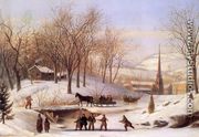 Snow Scene at Utica - John Carlin