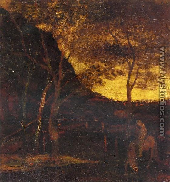 At the Ford - Albert Pinkham  Ryder