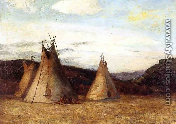 Indian Encampment - Edmund Montague  Morris