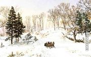 Winter on Rivensdale Road, Hastings-on-Hudson, New York - Jasper Francis Cropsey