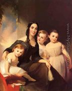 Portrait of Mrs. James Robb and Her Three Children - Thomas Sully