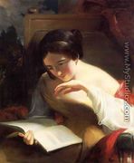 Portrait of a Girl Reading - Thomas Sully