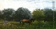 Horse and Plowman, Houghton Farm - Winslow Homer