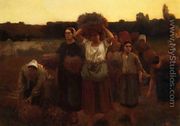 Breton Women Harvesting - Frank C. Penfold