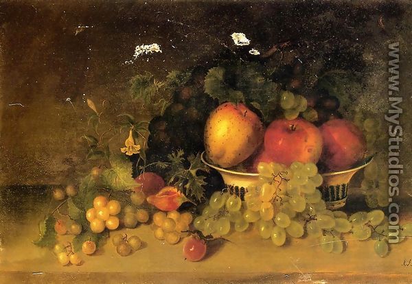 Still Life with Apples, Grapes, Figs and Plums - Mary Jane Peale