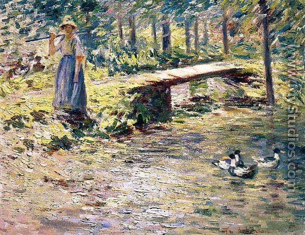 By the Brook - Theodore Robinson