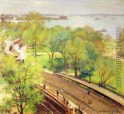 Battery Park - Spring - Willard Leroy Metcalf