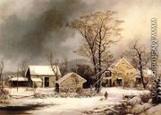 Winter in the Country, A Cold Morning - George Henry Durrie