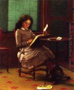 Young Girl Reading - Seymour Joseph Guy