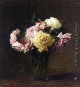Roses 3 - Ignace Henri Jean Fantin-Latour