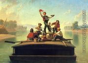 The Jolly Flatboatmen (2nd version) - George Caleb Bingham