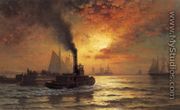 New York Harbor II - Edward Moran