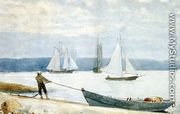 Pulling the Dory - Winslow Homer