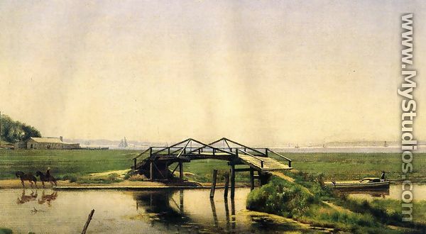An Old Bridge on the Morris Canal Near Greenville, N. J. - Robert J. Pattison