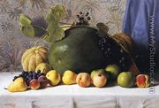 Watermelon, Cantaloupes, Grapes and Apples - George Hetzel