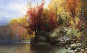Autumn River Landscape - Alexander Lawrie