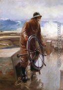 Fisherman at the Wheel - Augustus W. Buhler