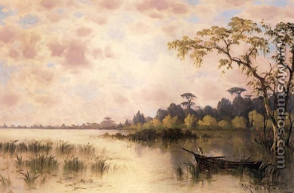 Bayou Landscape I - Joseph Rusling  Meeker