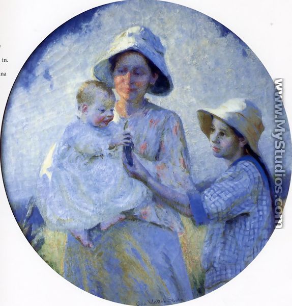 Mother and Two Children - Ada Walter Shulz