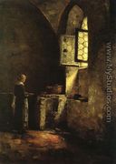 A Corner in the Old Kitchen of the Mittenheim Cloister - Theodore Clement Steele