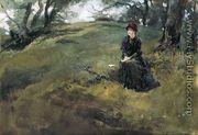 Young Woman in the Woods - Edwin Austin Abbey