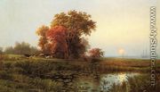 Sunset on the Marsh - Edward Moran