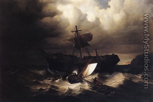 Wreck of an Immigrant Ship off the Cost of New England - William Bradford