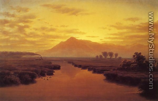 Mount Tamalpais from Napa Slough - William Lewis Marple