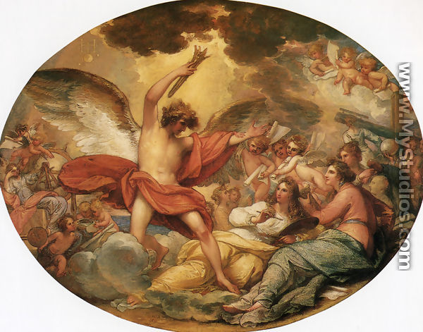 Genius Calling Forth the Fine Arts to Adorn Manufactures and Commerce - Benjamin West