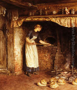 Baking Bread - Helen Mary Elizabeth Allingham, R.W.S.