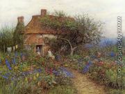 A Cottage near Brook, Witley, Surrey - Helen Mary Elizabeth Allingham, R.W.S.