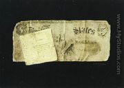Five Dollar Bill and Clipping - Nicholas Alden Brooks