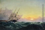 A Storm, Breaking Away, Vessel Slipping Her Cable - Fitz Hugh Lane