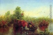 Gathering Waterlilies - Jerome B. Thompson