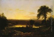 Summer Twilight: A Recollection of a Scene in New England - Thomas Cole