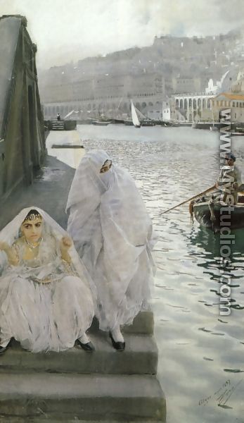 In the Harbour of Algiers - Anders Zorn