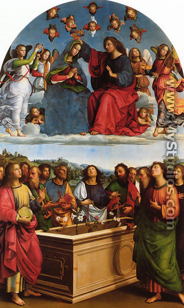 Coronation of the Virgin - Tiziano Vecellio (Titian)