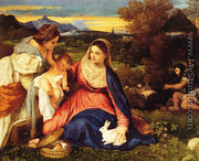 Madonna of the Rabbit - Tiziano Vecellio (Titian)