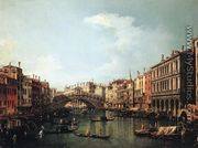 Rialto Bridge from the South - (Giovanni Antonio Canal) Canaletto