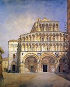 The Facade of the Duomo at Lucca - Henry Roderick  Newman
