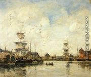 Fecamp, the Harbor - Eugène Boudin