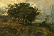Landscape - Hunter in the Forest of Fontainebleau - Paul Huet