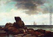 Crabbing by the Shore - Edward Moran