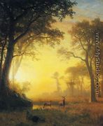Light in the Forest - Albert Bierstadt