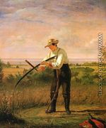 Farmer Whetting His Sythe - William Sidney Mount